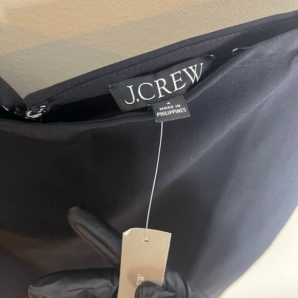 J. Crew Pencil Skirt in Italian bi-stretch Wool Blend Size 4 New Black Office - Picture 5 of 9